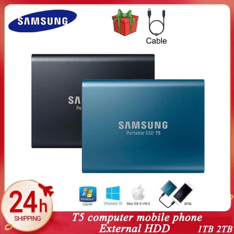 Unidade De Estado Sólido Externa SAMSUNG SSD T5 1