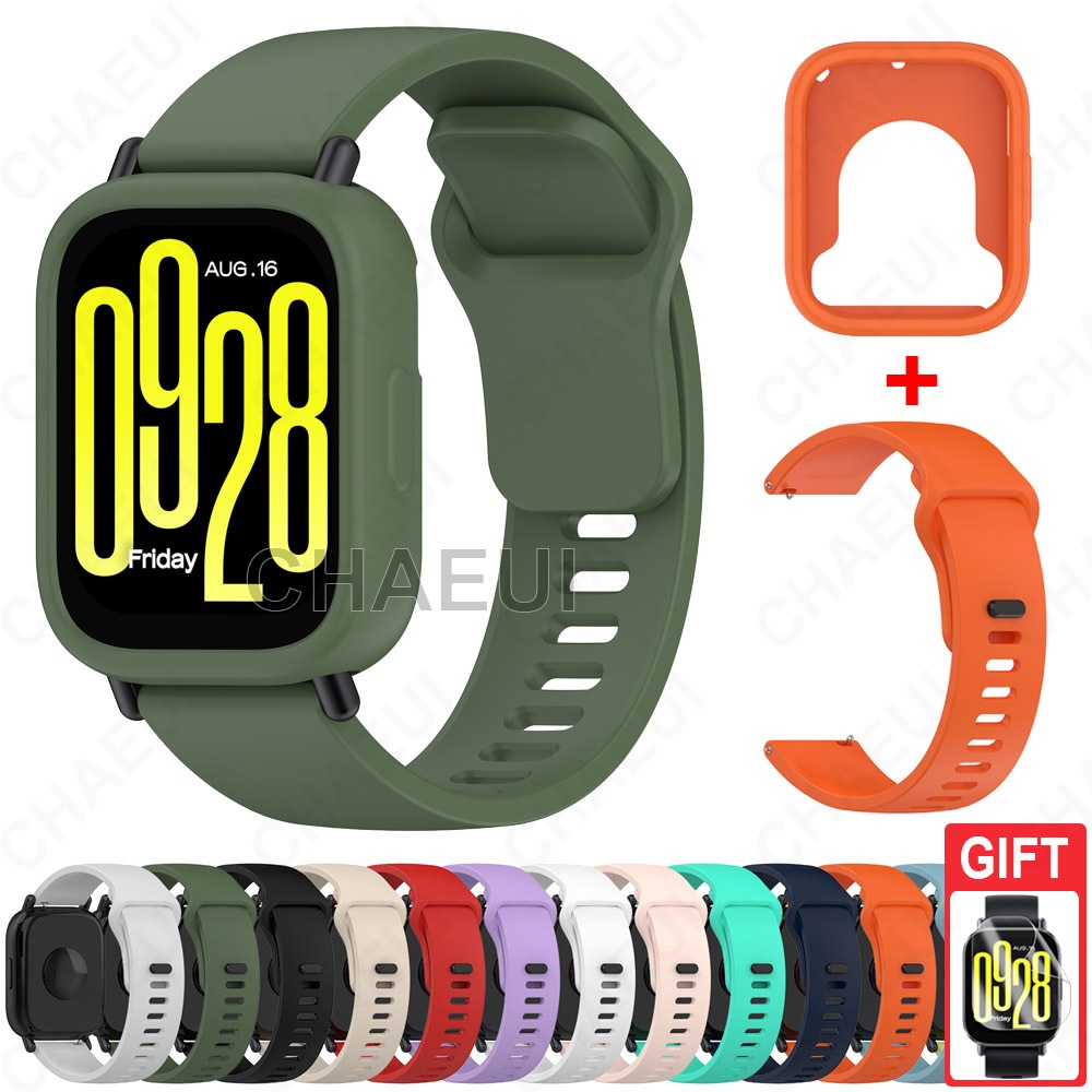 Pulseira De Silicone Com Moldura De Caixa , Acessórios De Para Redmi Watch 5 Active Lite