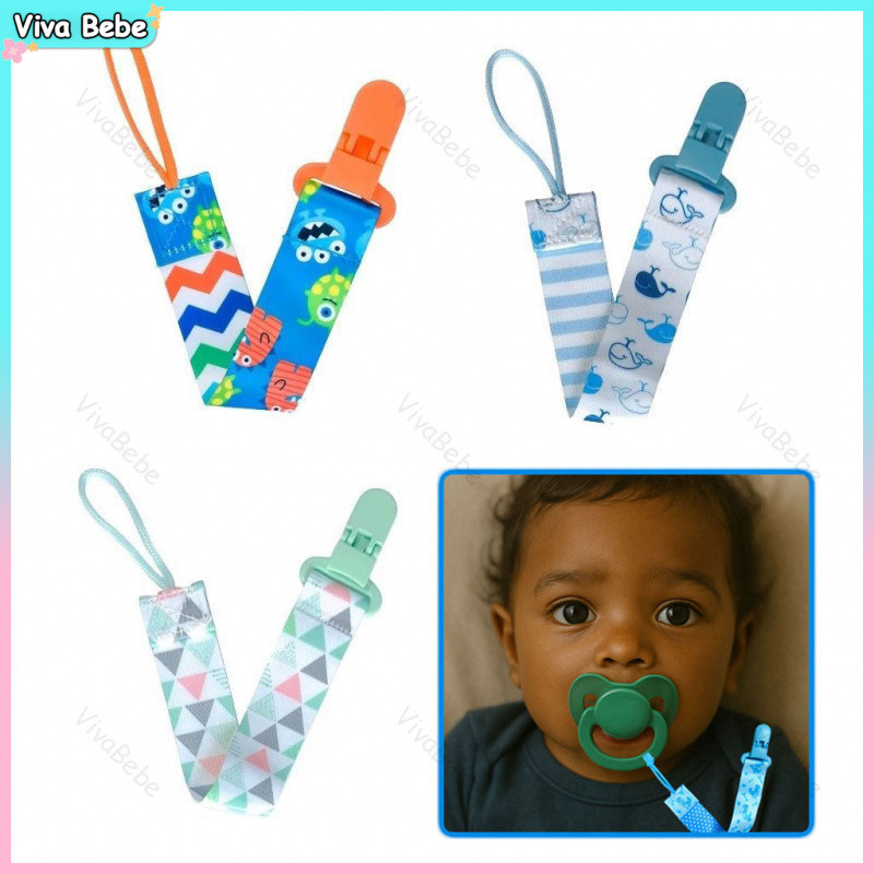 Prendedor de chupeta para bebê Menino e Menina Com Fecho/Brinquedos para dentição Anti queda