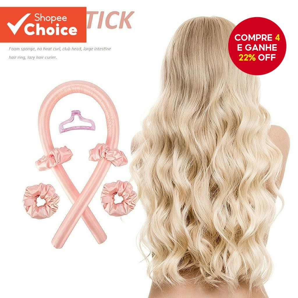 Clip-Livre Calor Curling Ferro Eva Espuma Esponja Cabeleireiro Onda Grande Anel De Cabelo