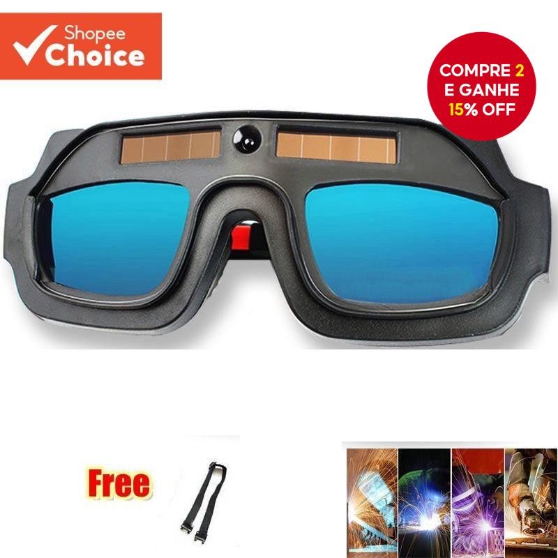 Óculos De Soldagem Antirreflexo Máscara De Proteção Ocular Com Escurecimento Automático Para Trabalh
