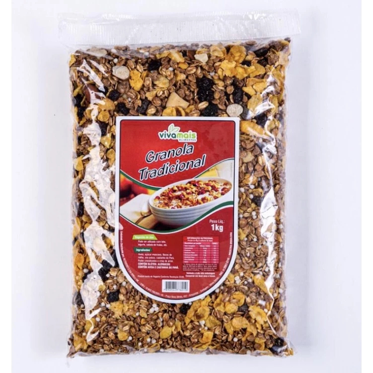 Granola Tradicional 1kg /VIVAMAIS ALIMENTOS
