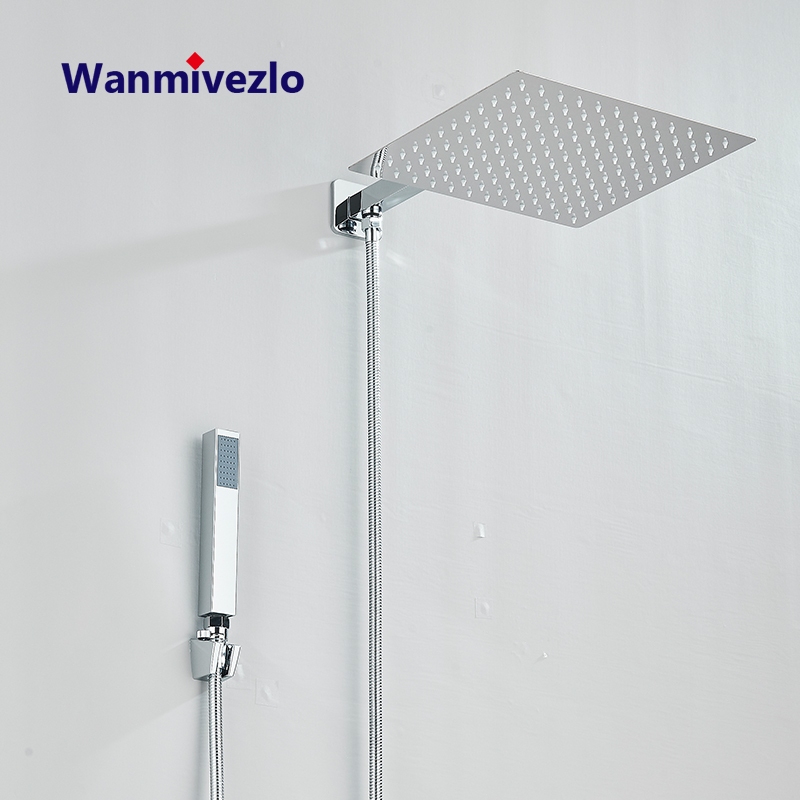 Chuveiro de aço inoxidável com chuveiro de mão