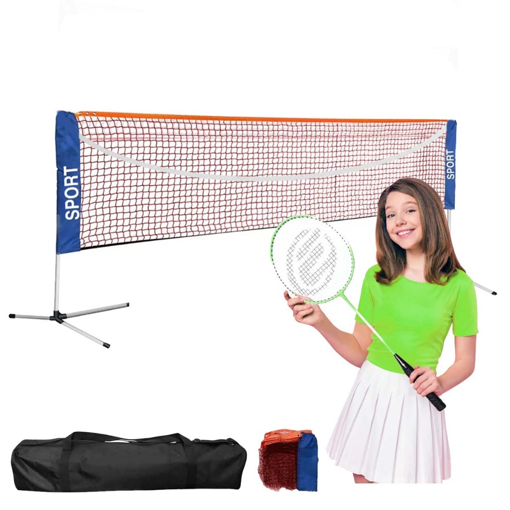 Altura ajustável 75/118/160cm portátil ao ar livre Badminton, tênis e conjunto de rede de vôlei, com