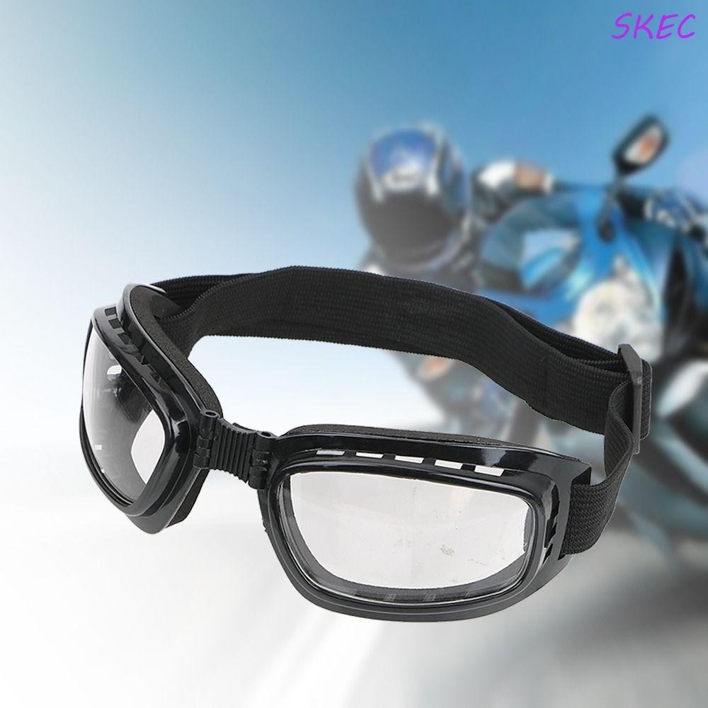 Óculos De Ciclismo SKEC , Snowboard Vintage À Prova De Poeira Anti-UV Ajustáveis Vento Para Motocicl
