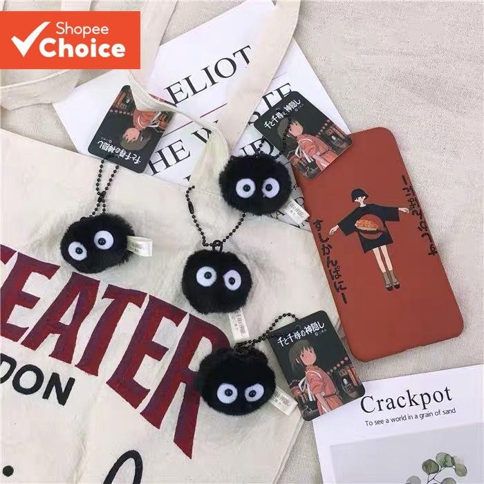 Chaveiro Fofo De Bola De Fuligem Estilo Japonês-A