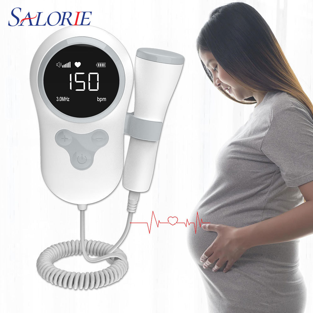 Monitor De Frequência Cardíaca Doppler Fetal Salorie Para Detector De Batimentos Cardíacos Na Gravid