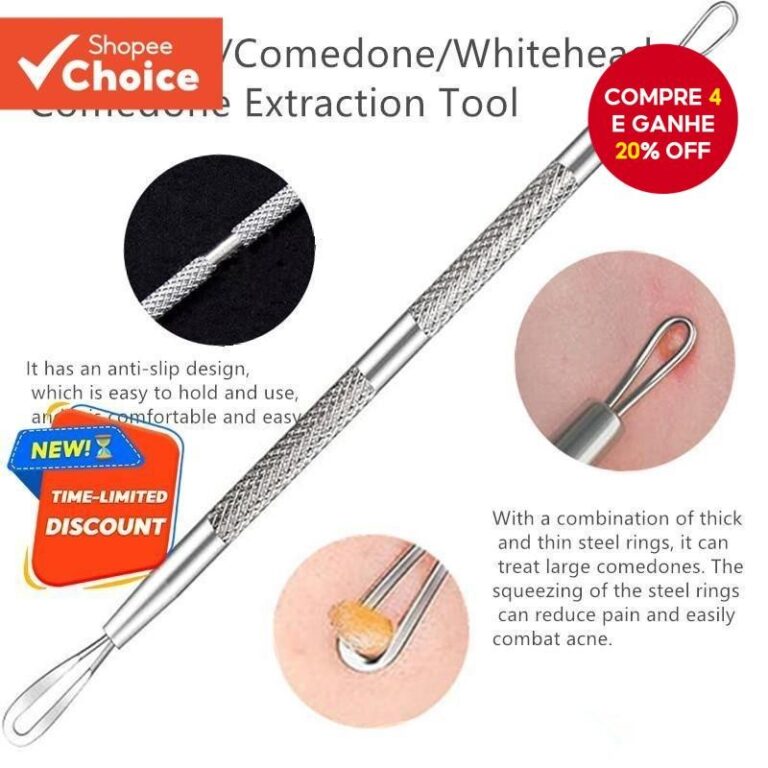Extrator De Acne Ferramenta Removedor De Cravo 2 E