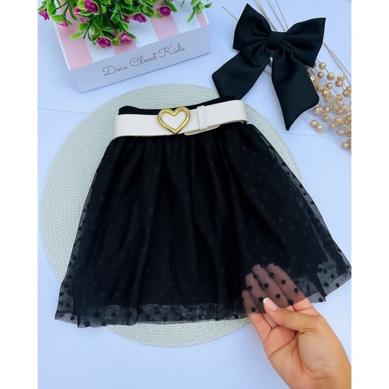 Saias infantil Tule menina moda evangélica Saia d