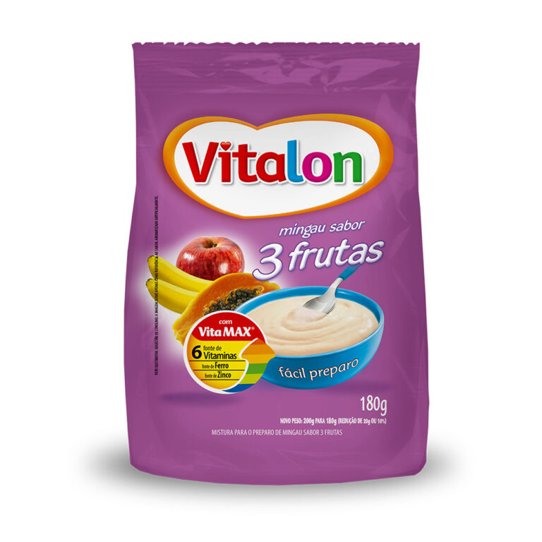 Mingau de 3 Frutas Vitalon – Sachê 180g