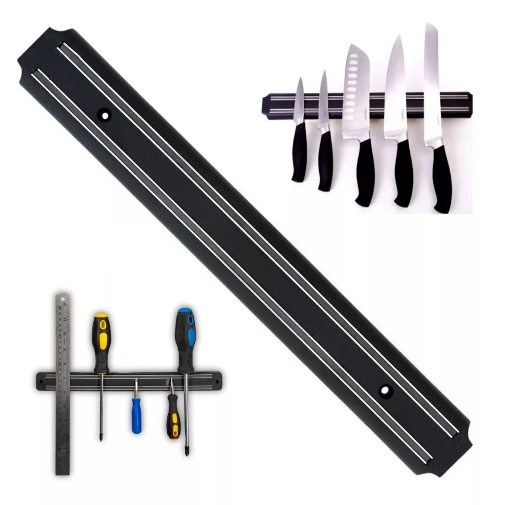 Barra Magnética Imã Facas Cozinha Churrasqueira 33cm