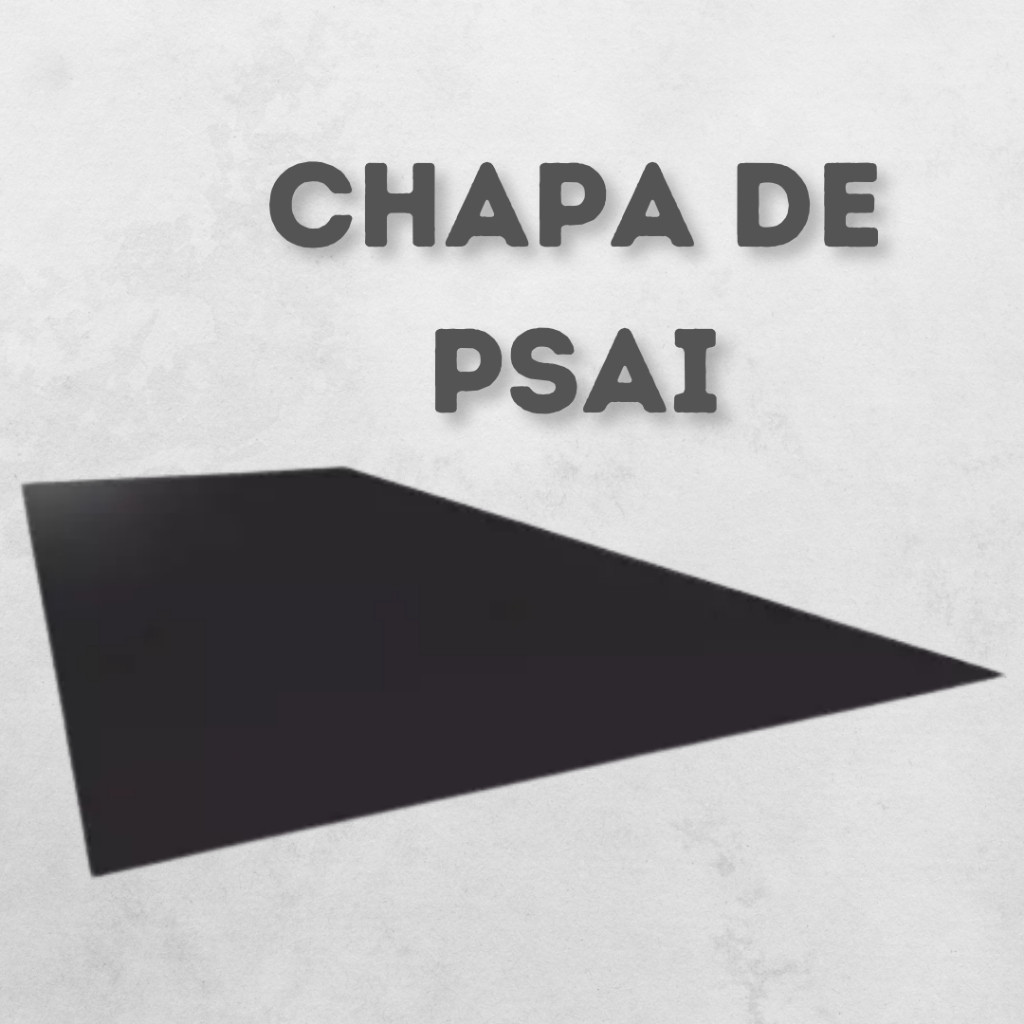 Chapa Psai preto Similar Acrílico 50cm X 50cm