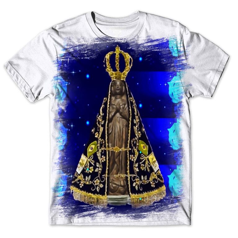 Camisa Camiseta Masculina Nossa Senhora Aparecida 