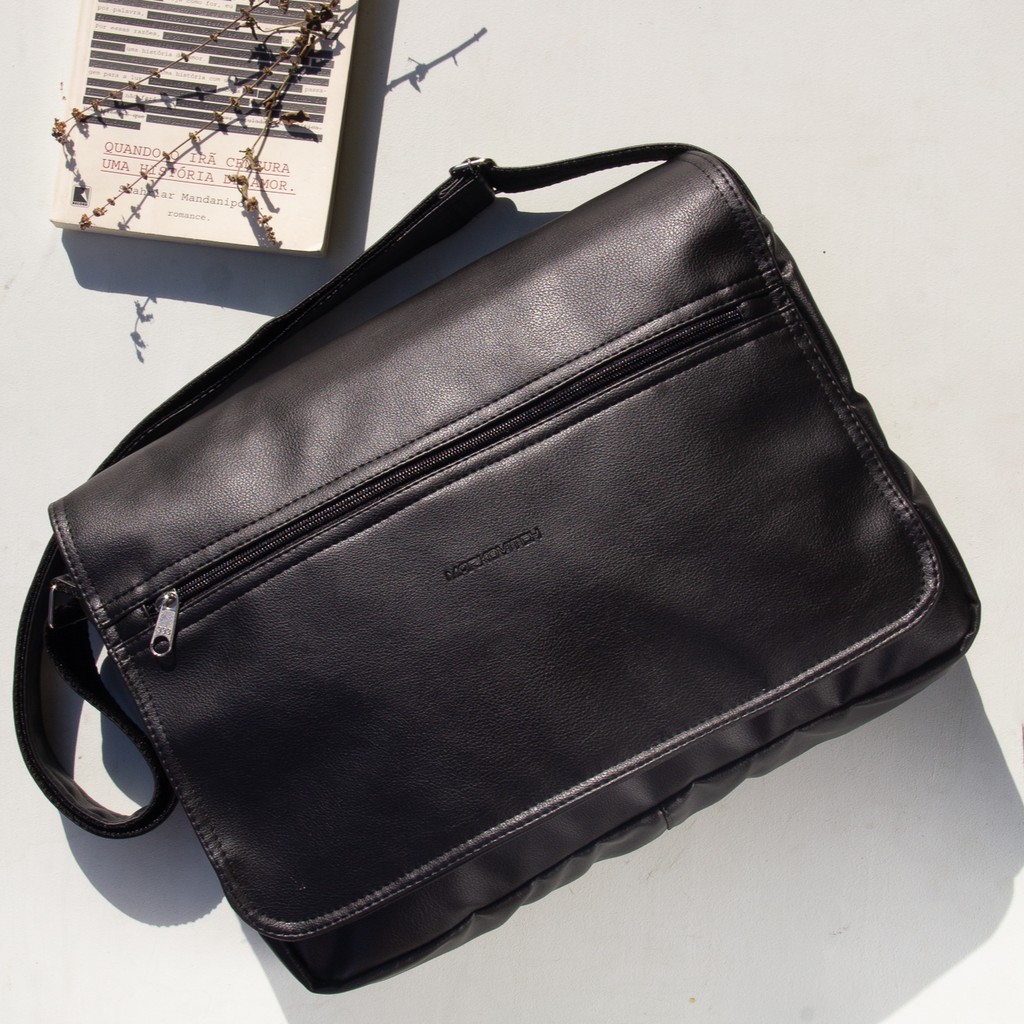 Bolsa masculina, pasta carteiro, bolsa lateral masculina, pasta not, pasta unissex, tiracolo em sint