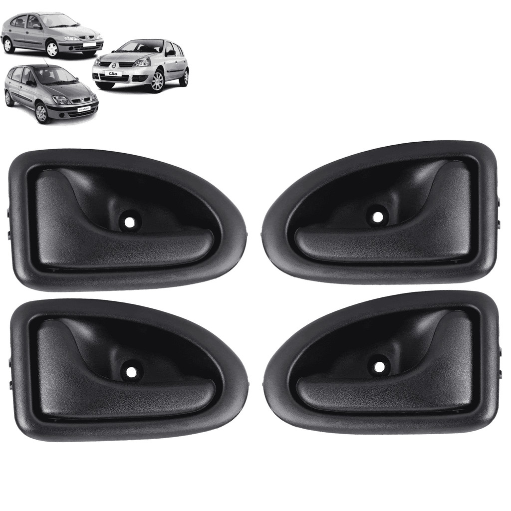 Kit 4 Maçanetas Puxador Gatilho Interna Porta Clio Scenic Megane
