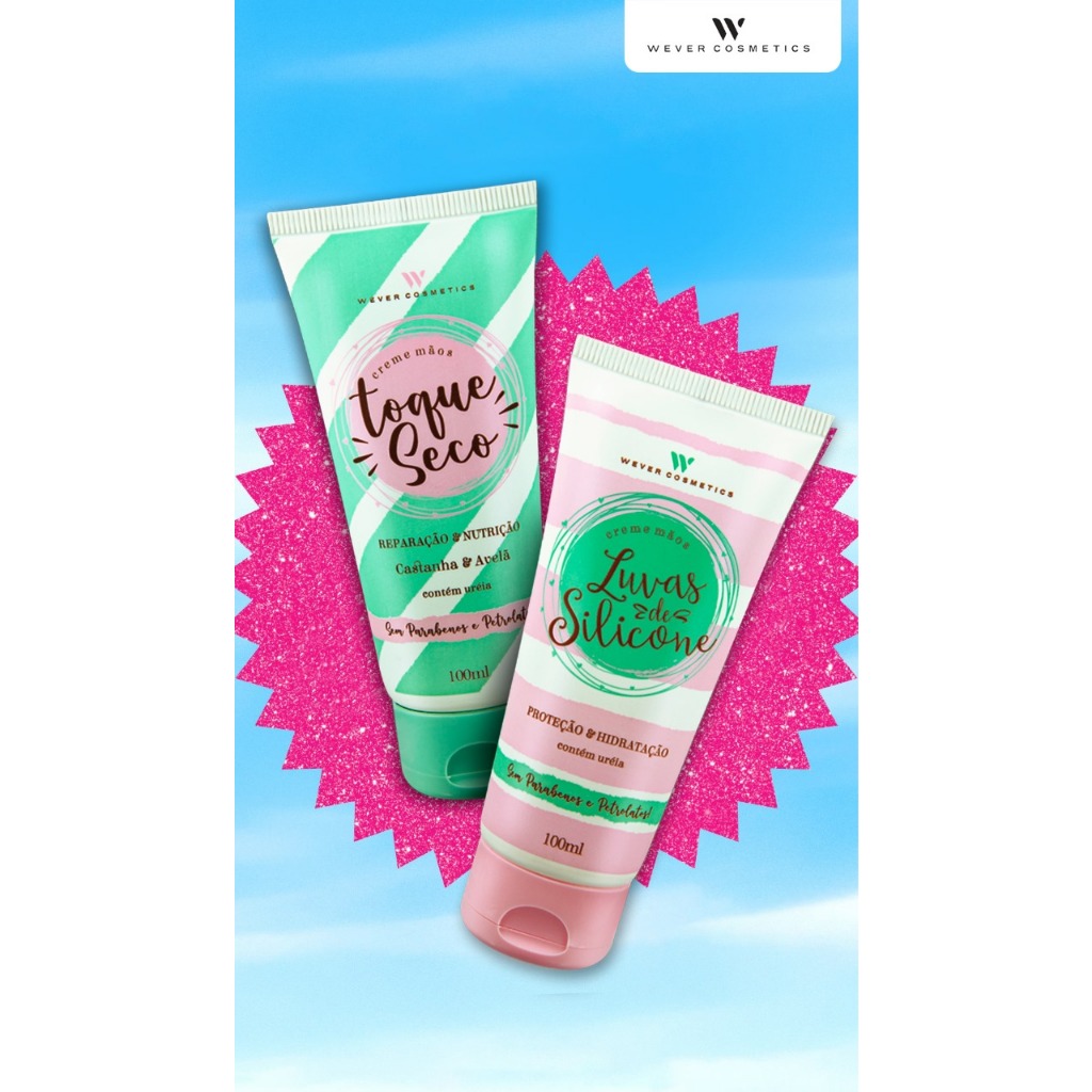 Creme Mãos Luvas de Silicone Wever 100ml – 1 Unidade