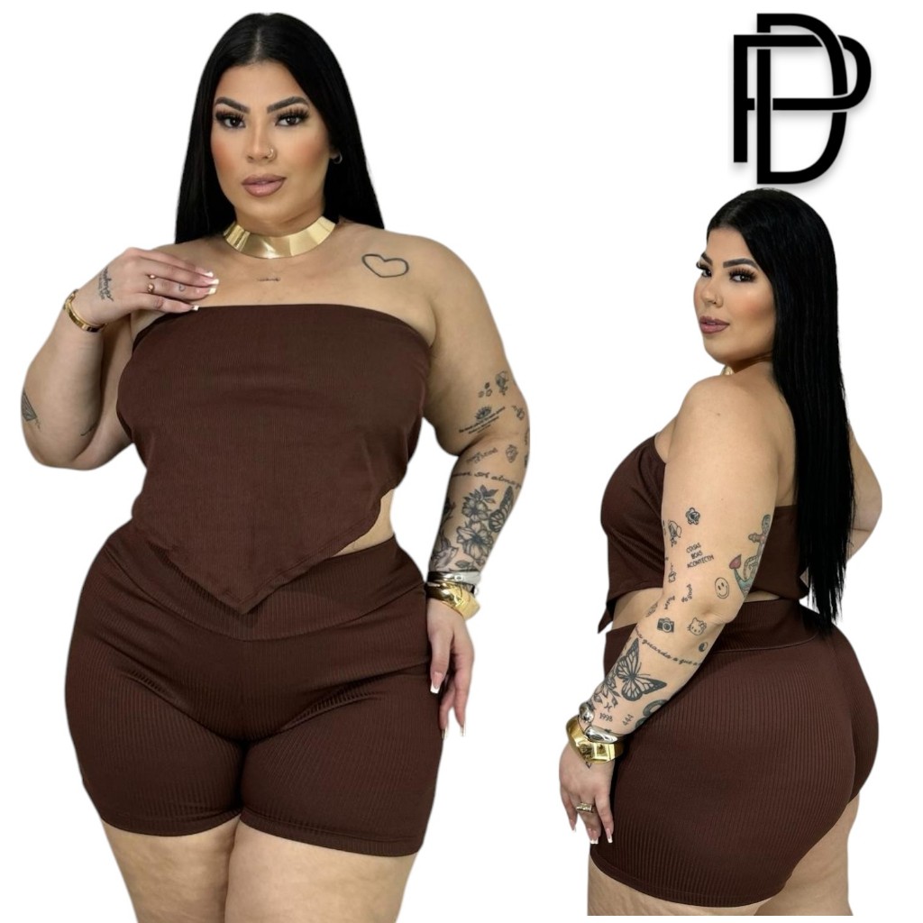 DRAPA PLUS- Conjunto Hanna Moda Curvy – Plus Size