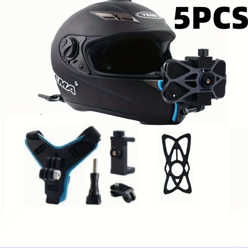 Suporte De Capacete Para Câmera De Ação E Celular Queixo Gopro Sjcam
