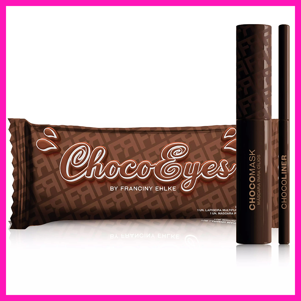 Franciny Ehlke ChocoEyes (Kit Chocomask + Chocoeyes: elegância em tom chocolate para olhos e lábios.