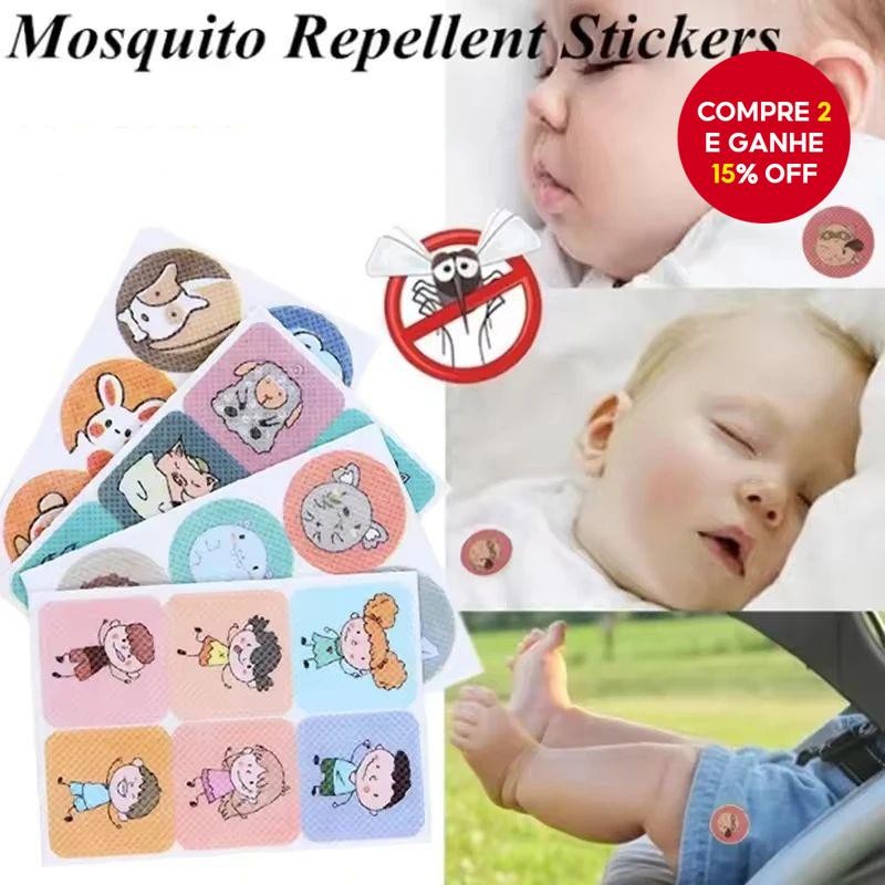 240/120 Adesivos Repelentes De Insetos Dos Pces , Remendos De Mosquito Não Tóxicos Com Desenhos Boni