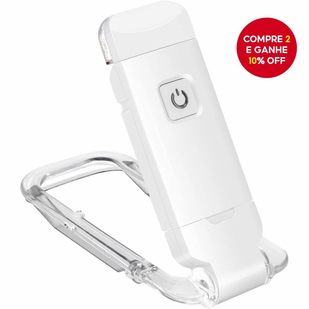 Lanterna De Livro Usb Ajustável Com 3 Cores, Luz Noturna Rebatível Para Leitura E Proteção Aos Olhos