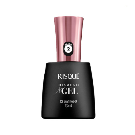 ESMALTE RISQUE DIAMOND GEL 9,5ML TOP COAT FIXADOR