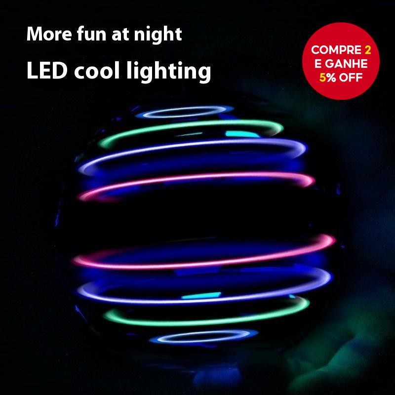 Bola Giratória De Levitação Mágica-Brinquedo Voador Giroscópio Hipnótico Para Crianças Com Luzes LED