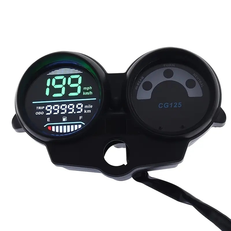 Novo Painel Digital LED Para Motocicleta , Velocímetro , Ventilador 125 Titan 125 2013 Dashboad Bras