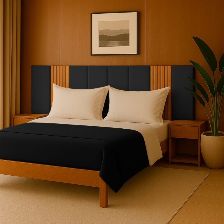 kit Cabeceira Cama de casal Estofada modular 45