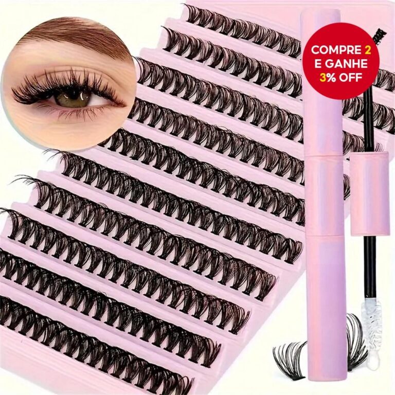 200 Peças Kit De Extensão De Cílios Diy 40D 8-1