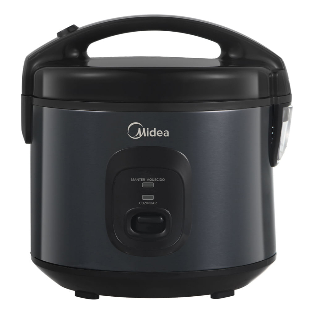 Panela de Arroz Elétrica Midea 3L Preta Inox