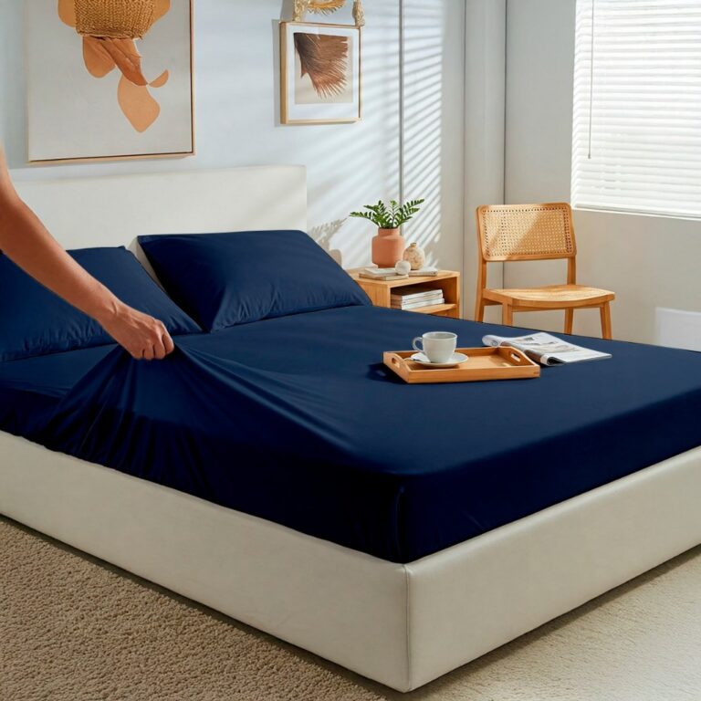 Lençol 400 Fios Percal Jogo de Cama Com Elástico