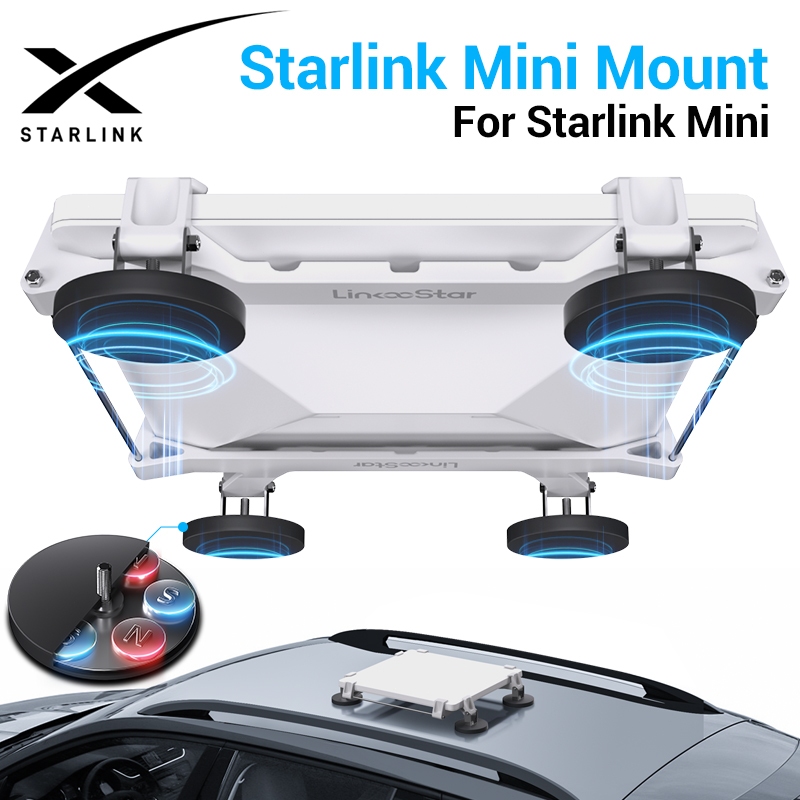 HdoorLink Starlink Mini Kit De Magnético Com Ventosa Para Teto Solar Janela De Carro
