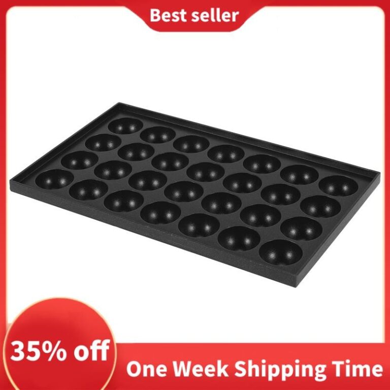 28 Furos 4cm Takoyaki Placa Quente Antiaderente Co