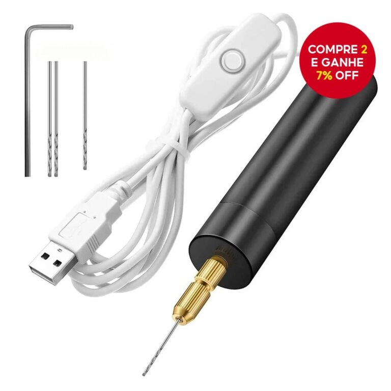 Mini Furadeira Elétrica E Moedor-Ferramenta Port