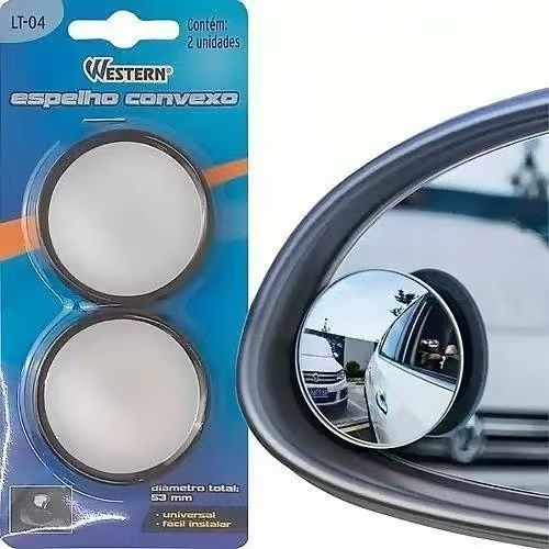 Kit 2 Espelhos Retrovisores Ajustáveis Antipontos