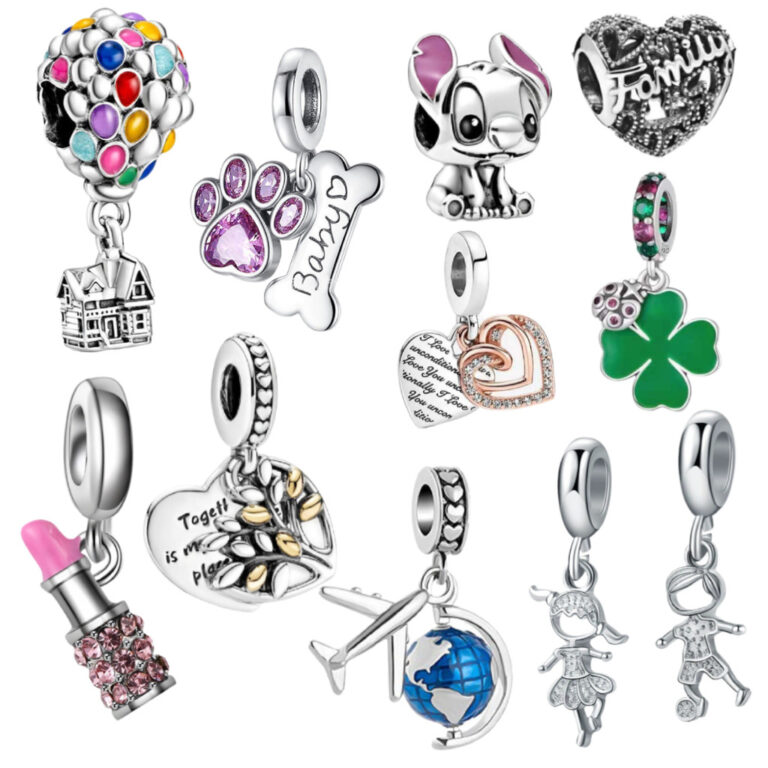 berloque prata 925 pingente básico pulseira femin