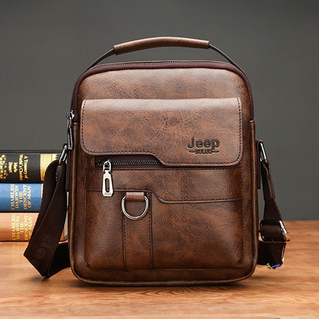 [Escolha] Bolsa de Ombro Masculina Elegante Vintag