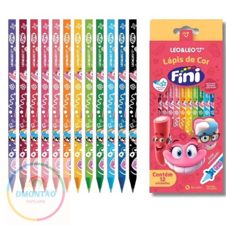 Lápis de Cor Triangular Estampado Fini – Ca