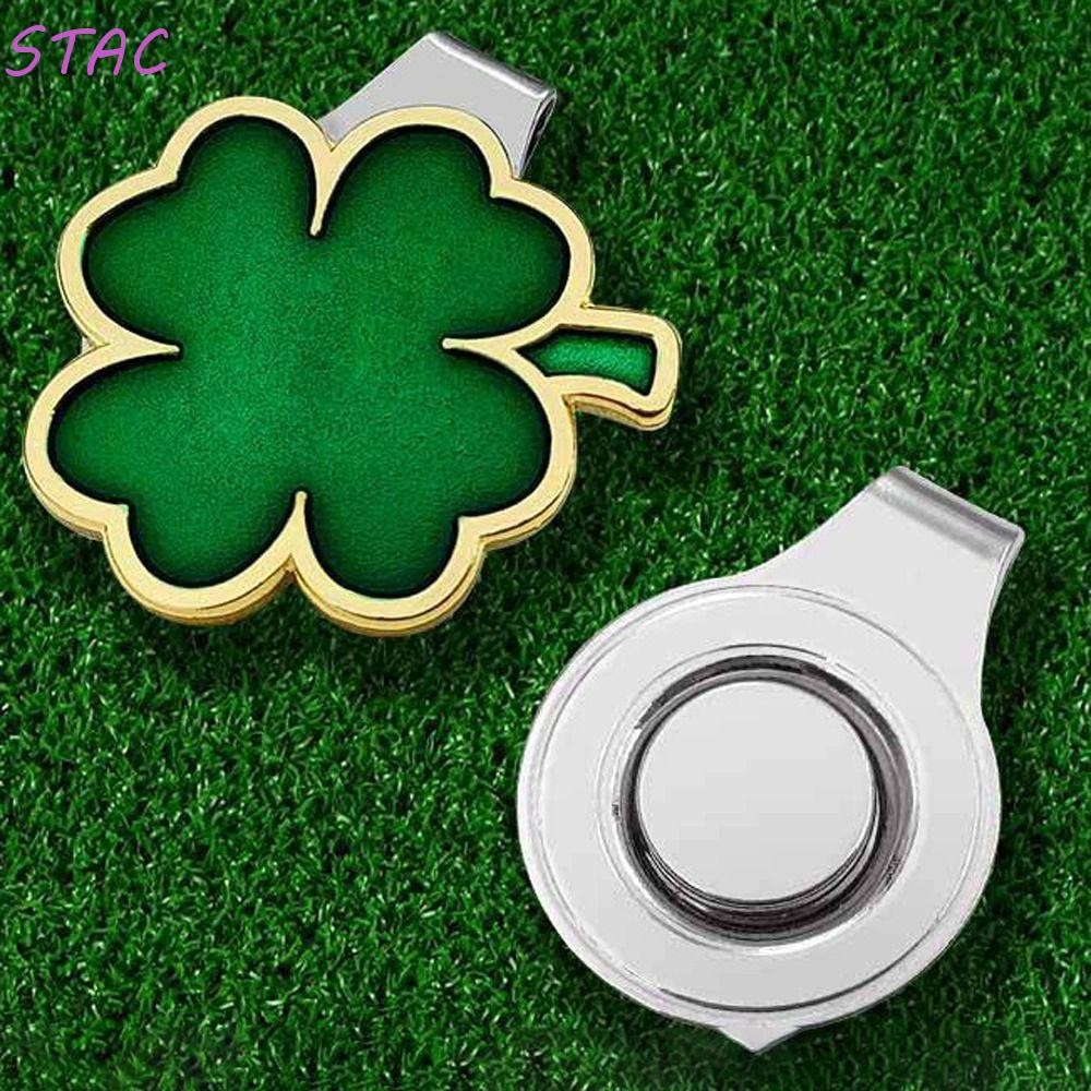 STAC Marcador De Bola De Golfe Golfista 1 Pc Equipamento Da Sorte Galvanizado Ouro Em Relevo Metal C