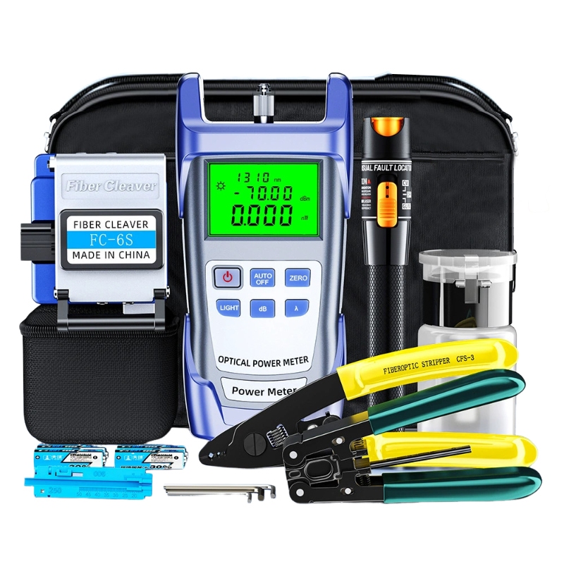 Faca de corte profissional completa do Kit FC-6S da fibra ótica de FTTH