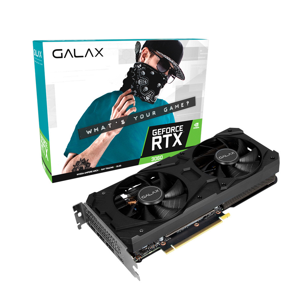 Placa de Video Nvidia Geforce RTX 3060 12GB Galax OC GDDR6 192BITS 36NOL7MD1VOC