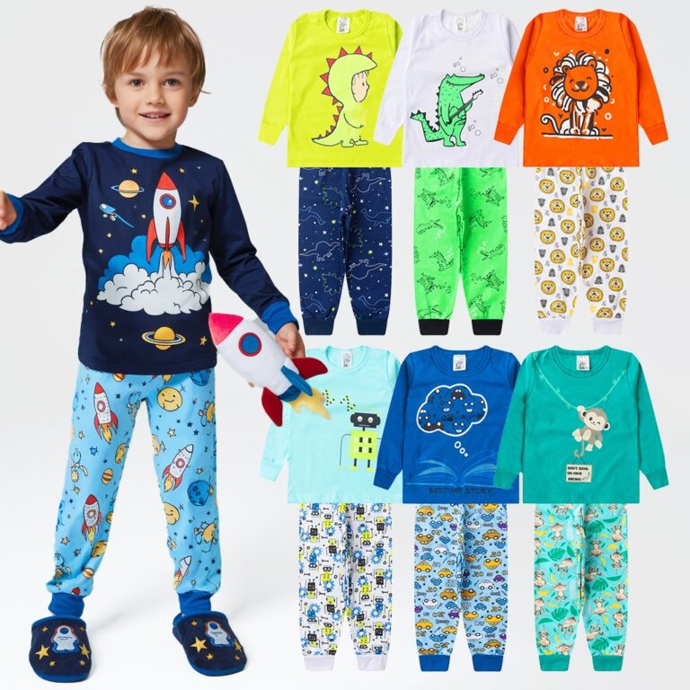 Kit Pijama Brilha no Escuro 10 Peças Infantil Men