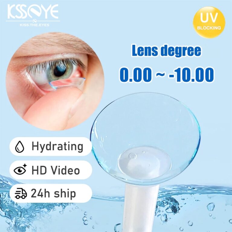 Lentes De Contato Transparentes KSSEYE Com Grau (0