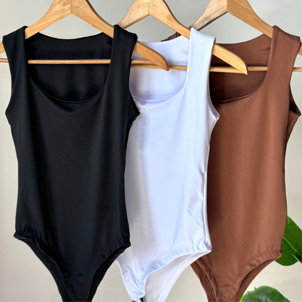 Kit Body Feminino Decote Quadrado Alça Larga Regata Suplex Casual