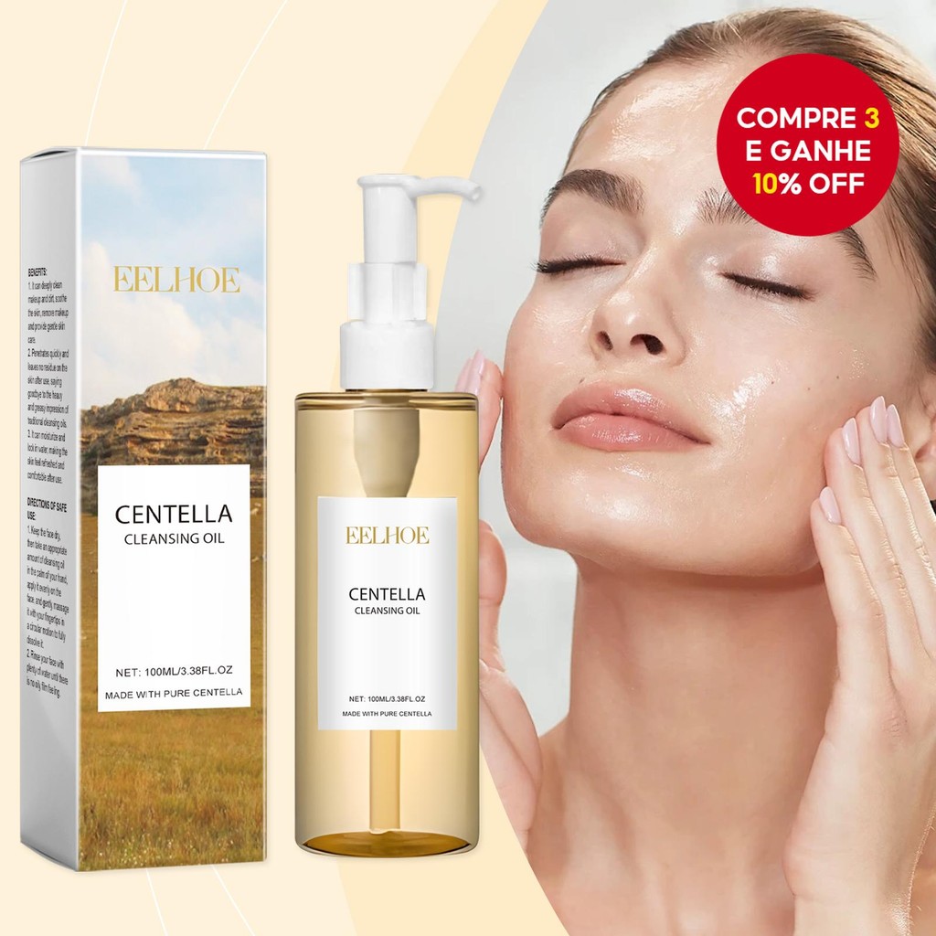 Óleo De Limpeza Leve Centella 100ml | Limpeza Suave Em Óleo Para O Rosto, Limpador Facial Coreano Pa