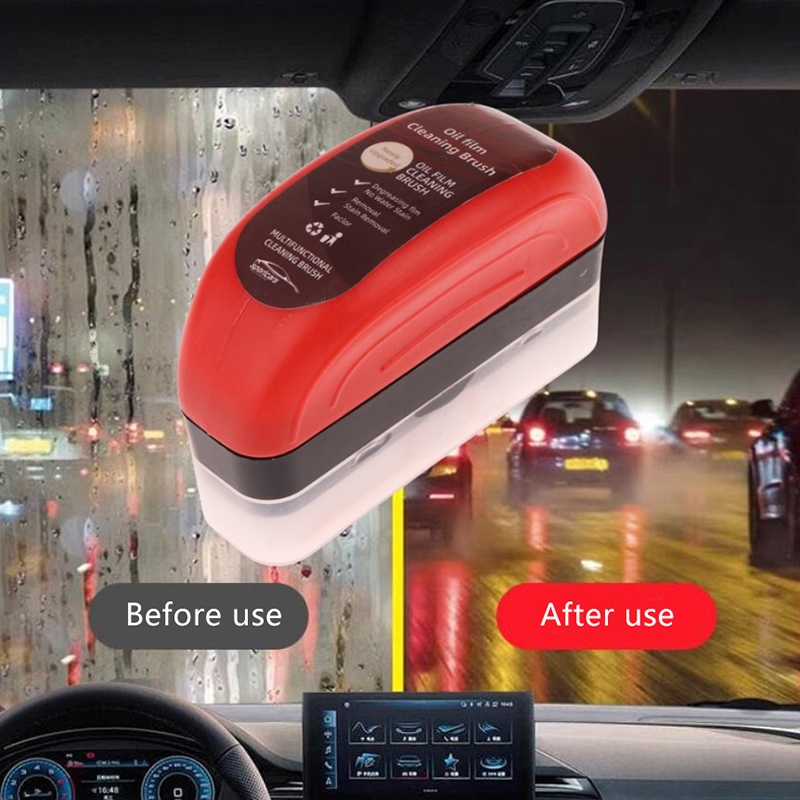 Escova de limpeza de filme de óleo de vidro de carro 120ml Caixa Colorido Armazenamento Conveniente