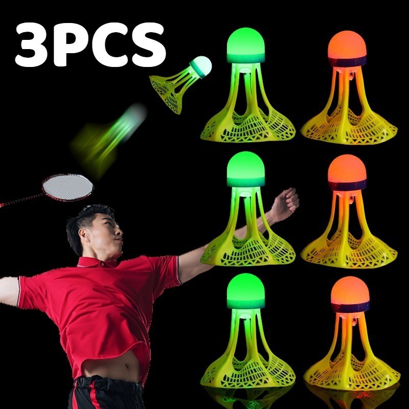 Conjunto De Badminton Para Esportes Ao Ar Livre | Peteca LED Resistente Vento Com Design De Nylon De