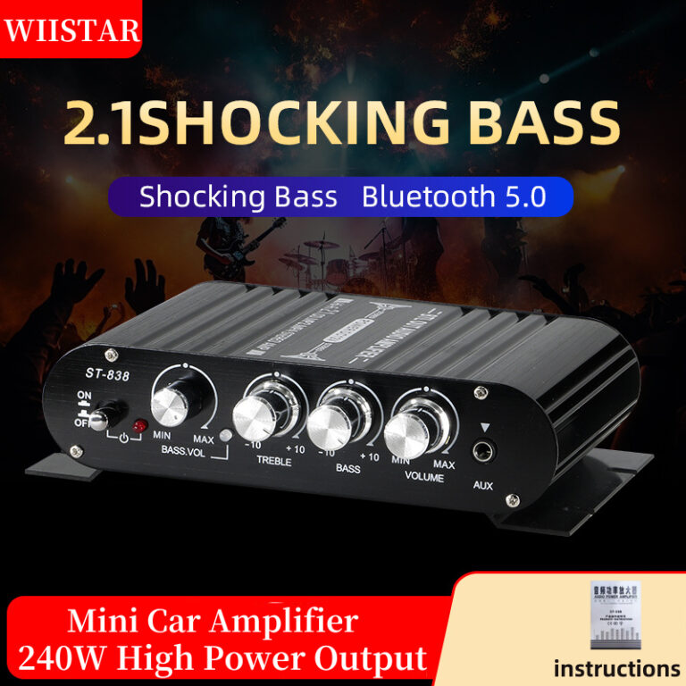 Mini Amplificador MP3 Para Carro Super Bass HiFi 2