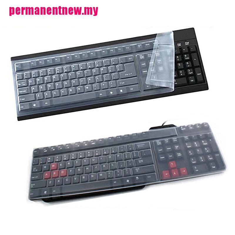 (SUN) Novo 1pç Capa De Silicone Universal Para Teclado De Computador/Desktop/Protetora